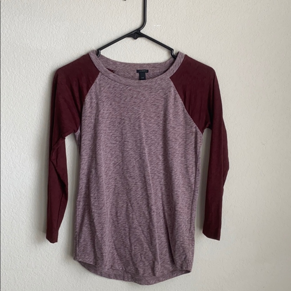 J Crew Baseball Tee